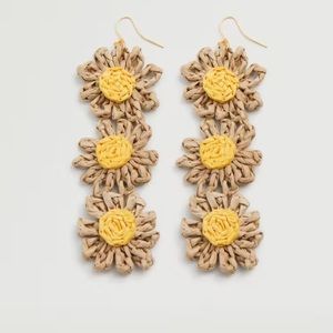 Mango Raffia Earrings